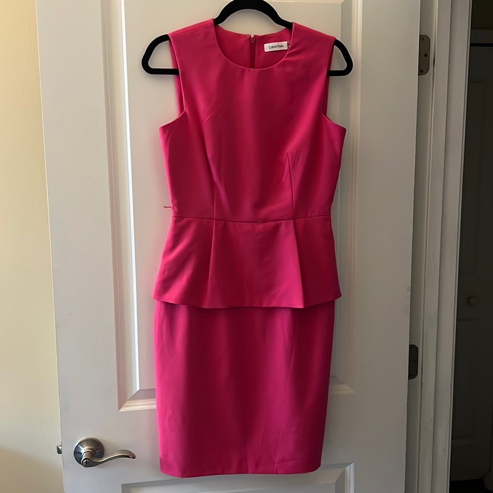 Pink Calvin Klein dress
